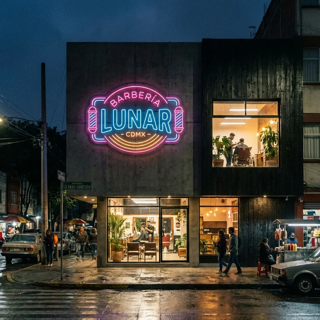 Fachada de Barbería El Clásico en Col. Escandón